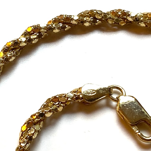 Sterling Silver Rope Chain Necklace & Bracelet Set - Picture 5 of 10